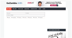 Desktop Screenshot of gozambiajobs.com